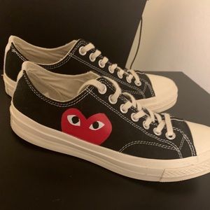 Cdg Converse Sz 8 Pre-Owned Black w/ box 📦